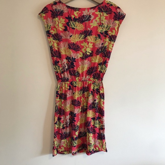 Banana Republic | Neon Floral A Line Mini Dress - Picture 5 of 5